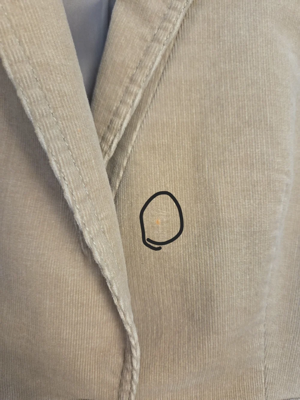 Banana Republic Corduroy Blazer Tan Womens 0 Business Casual Contemporary *flaw